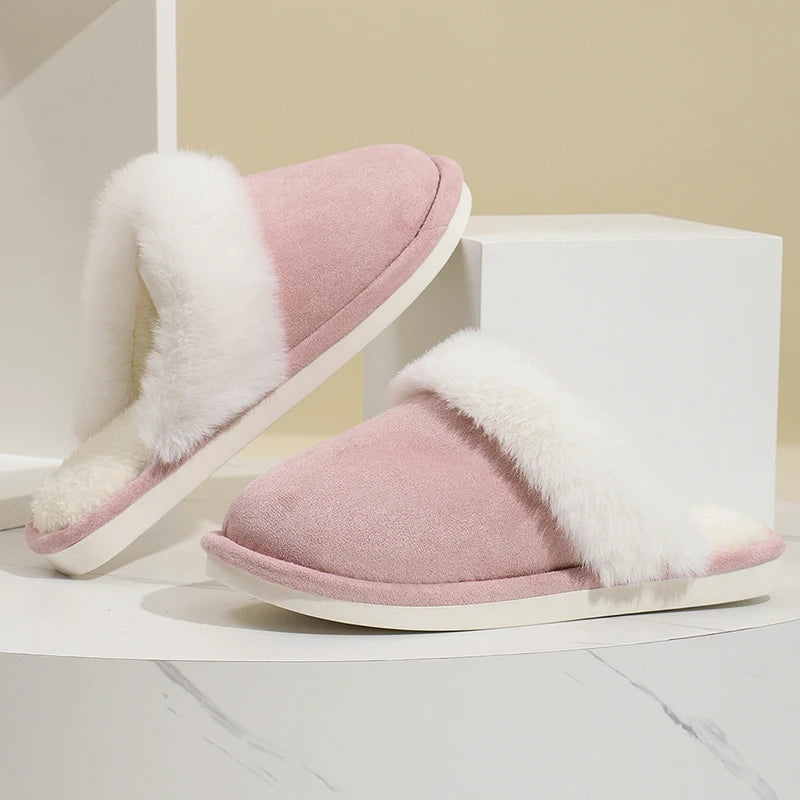 Cozy Faux Suede Slippers
