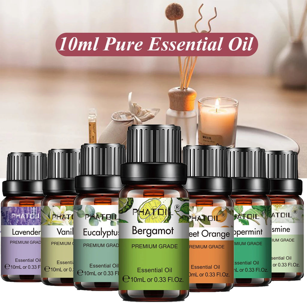 Pure Aromatherapy Essential Oil — Calming Scent Collection (10ml)
