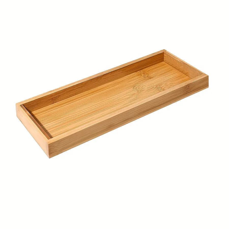 Bamboo Serving & Vanity Tray — Multi-Use Organizer