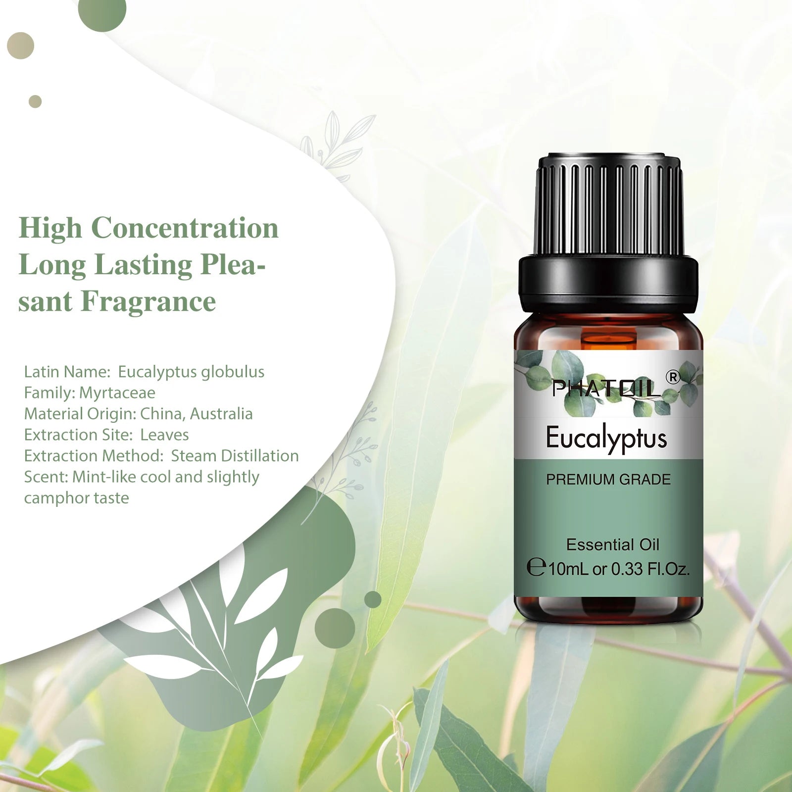 Pure Aromatherapy Essential Oil — Calming Scent Collection (10ml)