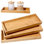 Bamboo Serving & Vanity Tray — Multi-Use Organizer