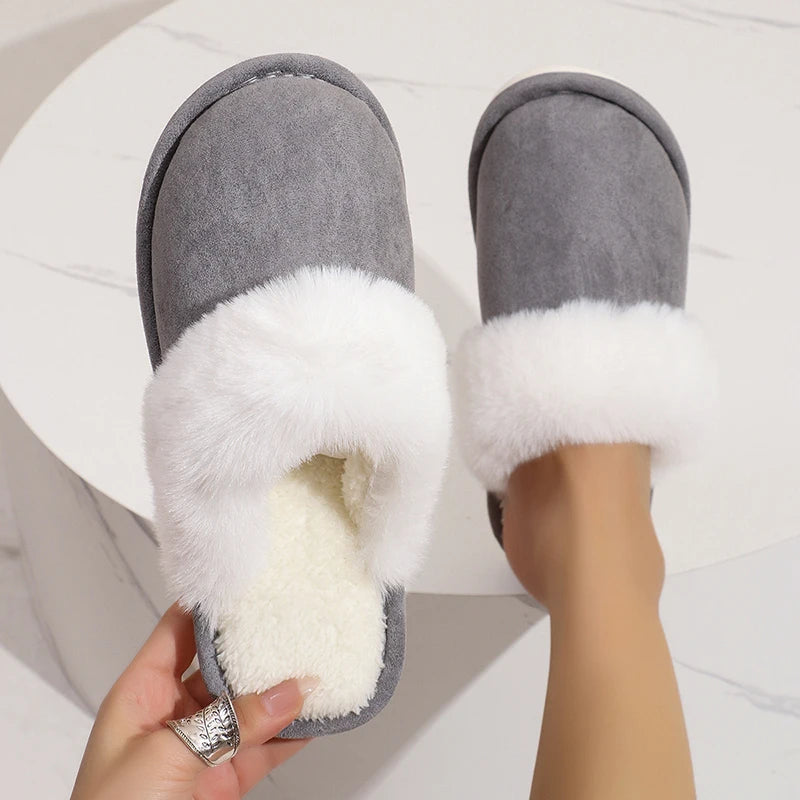 Cozy Faux Suede Slippers
