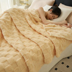 Ultra Soft Waffle Plush Blanket