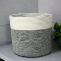 Beige Cotton Cord Storage Basket — Soft Neutral Home Organizer