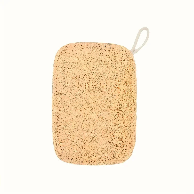 Natural Loofah Exfoliating Set — Bamboo Fiber Spa Pads (10pcs)