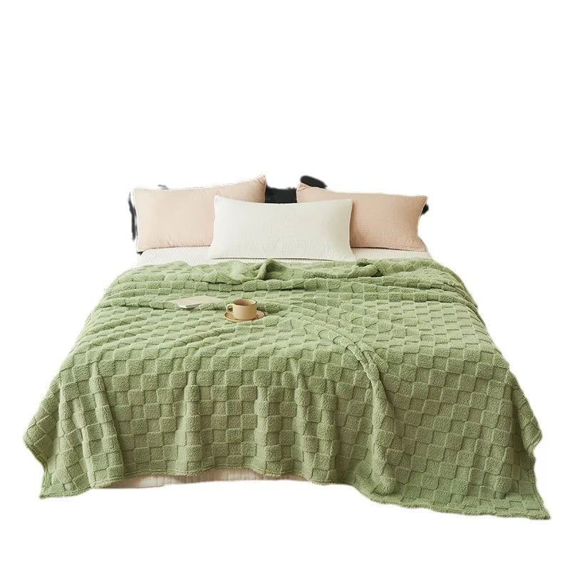 Ultra Soft Waffle Plush Blanket