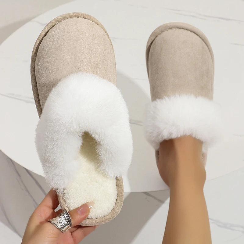 Cozy Faux Suede Slippers