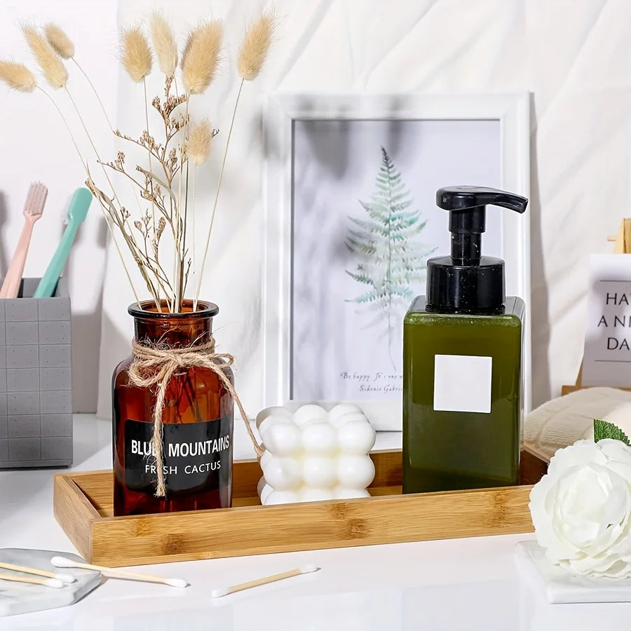 Bamboo Serving & Vanity Tray — Multi-Use Organizer