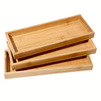 Bamboo Serving & Vanity Tray — Multi-Use Organizer
