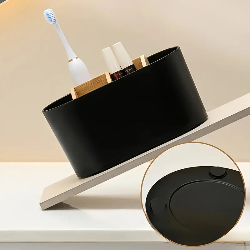 Bamboo Toothbrush Organizer — 5-Slot