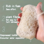 Natural Loofah Exfoliating Set — Bamboo Fiber Spa Pads (10pcs)
