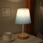 Wooden Cylinder Table Lamp — Soft Warm Bedside Light