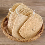 Natural Loofah Exfoliating Set — Bamboo Fiber Spa Pads (10pcs)