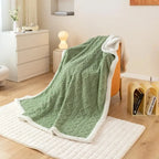 Lamb Wool Blend Tapestry Blanket