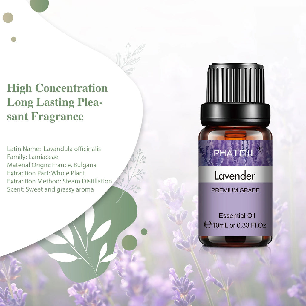 Pure Aromatherapy Essential Oil — Calming Scent Collection (10ml)