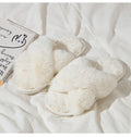 Cozy Crossband Fuzzy Slippers