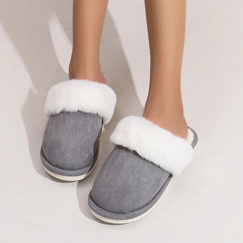 Cozy Faux Suede Slippers