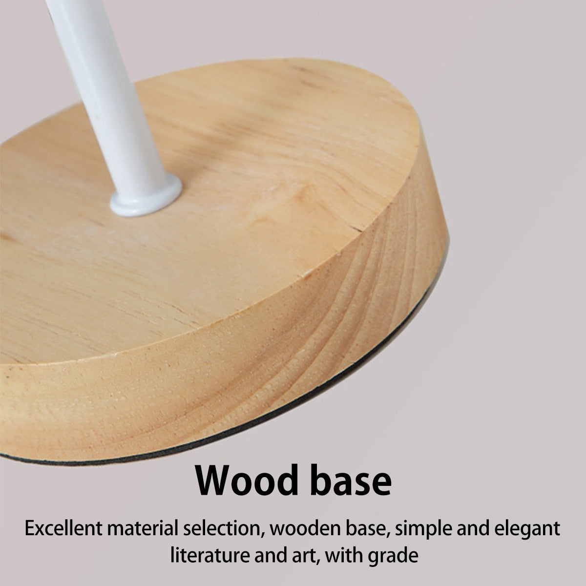 Wooden Cylinder Table Lamp — Soft Warm Bedside Light