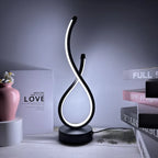 Curved Ambient LED Table Lamp — Ambient Swirl Lighting