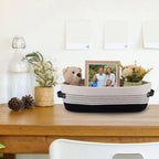 Nordic Cotton Rope Storage Basket — Minimalist Desktop Organizer