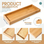 Bamboo Serving & Vanity Tray — Multi-Use Organizer