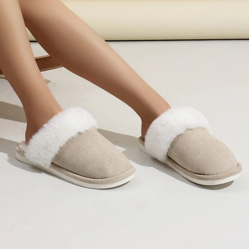 Cozy Faux Suede Slippers