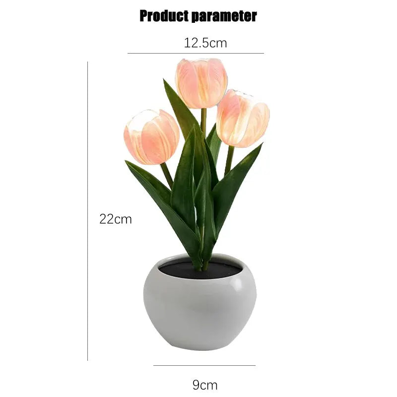 Tulip Flower Table Lamp — Soft Decorative Ambient Light